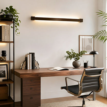 Nordic Ultra-thin Long Strip LED Rotatable Background Wall Light