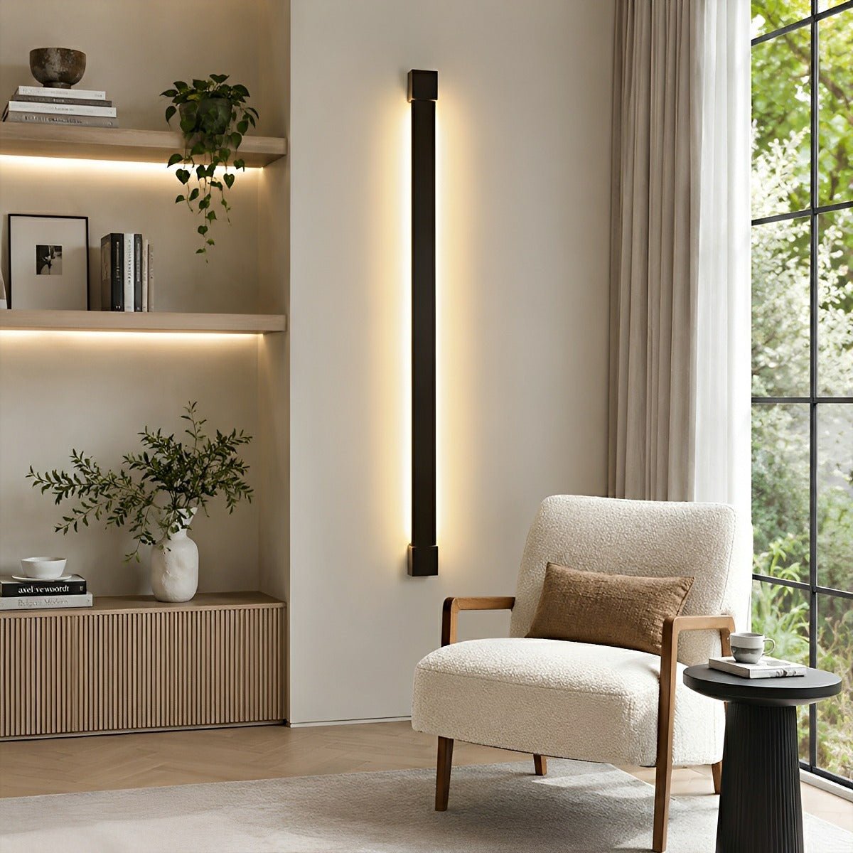 Nordic Ultra - thin Long Strip LED Rotatable Background Wall Light - Flare Shack