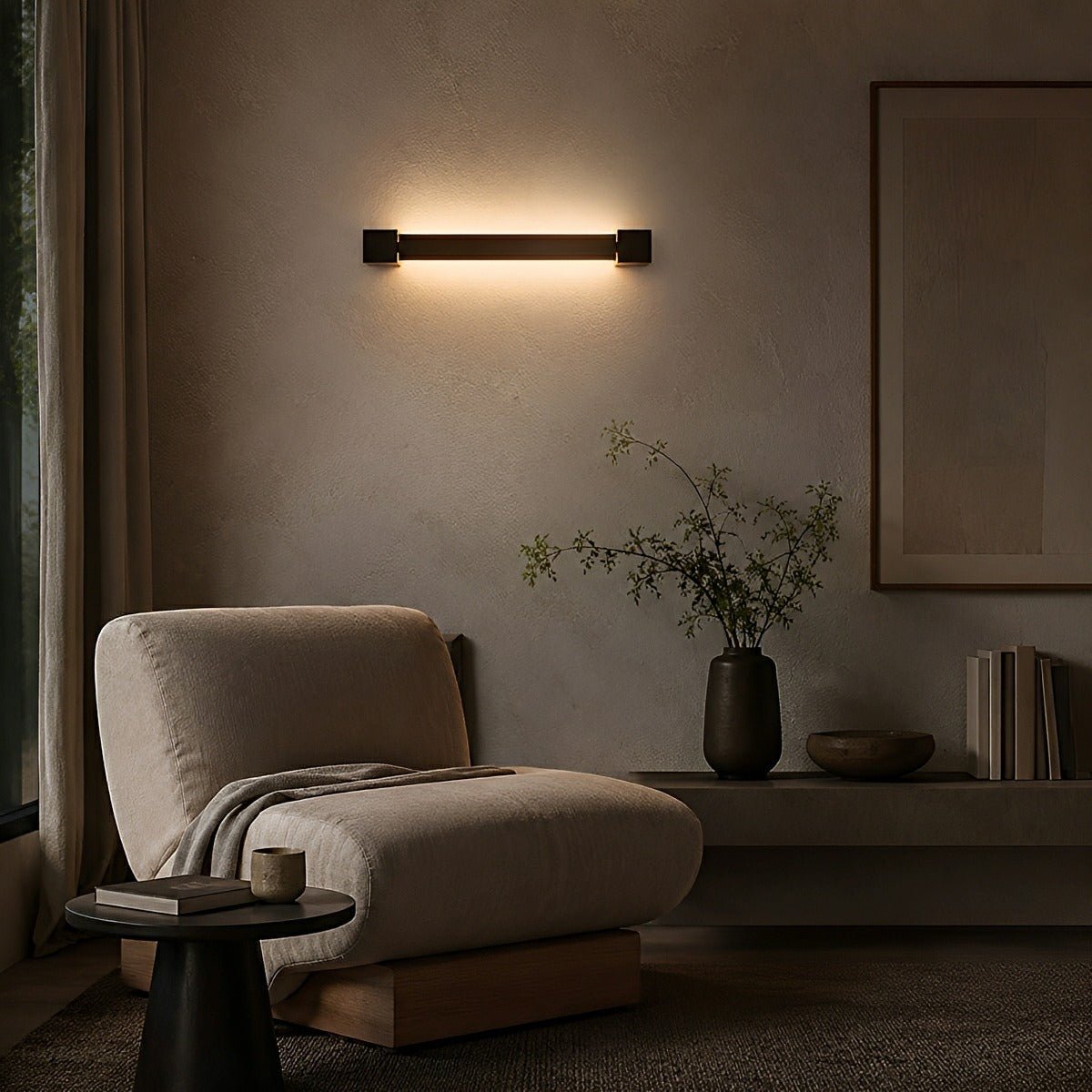 Nordic Ultra - thin Long Strip LED Rotatable Background Wall Light - Flare Shack