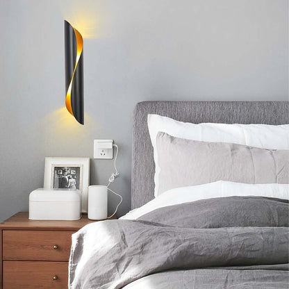 Nordic Unique Metal Up and Down Wall Bedside Industrial Wall Sconce Fixture