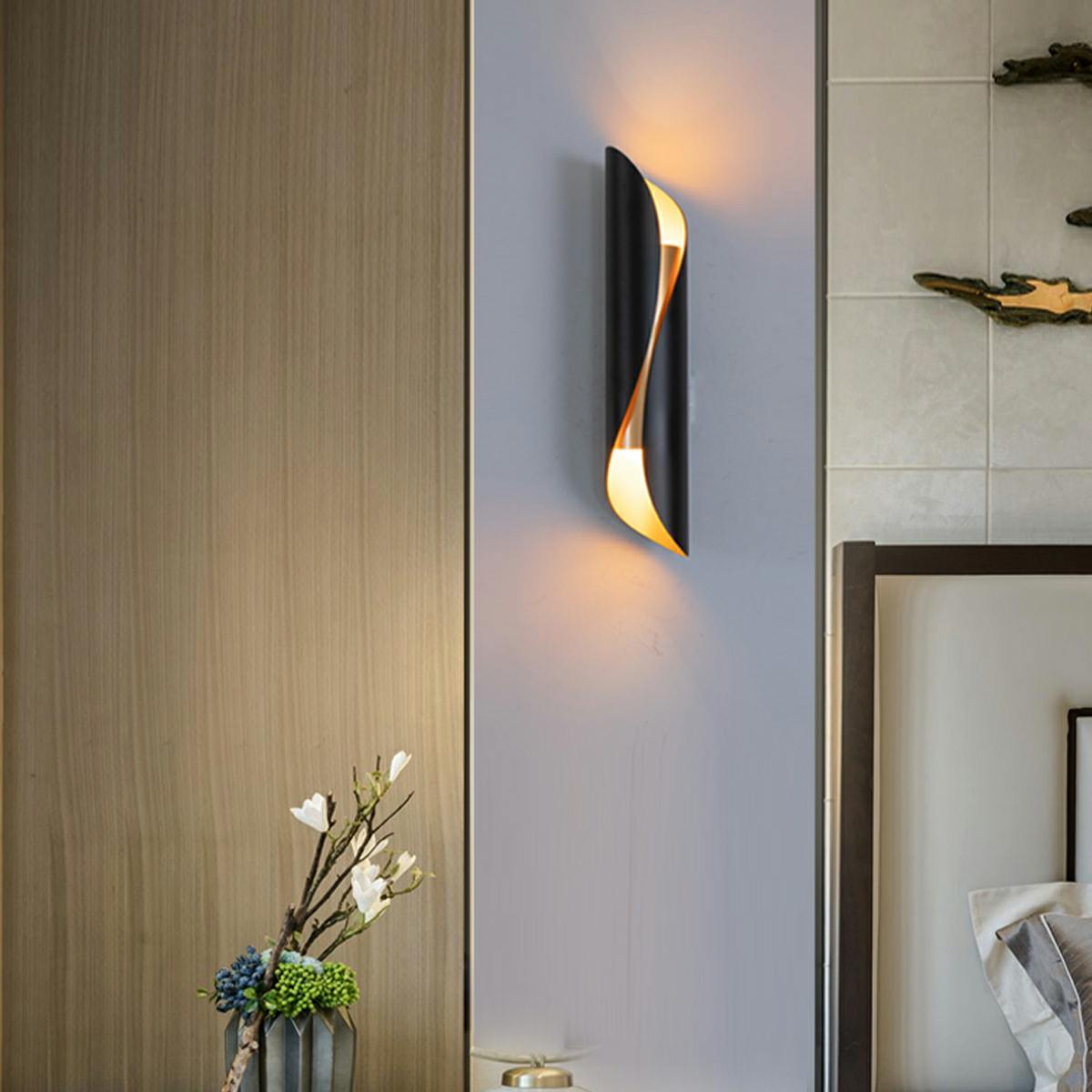 Nordic Unique Metal Up and Down Wall Bedside Industrial Wall Sconce Fixture - Flare Shack