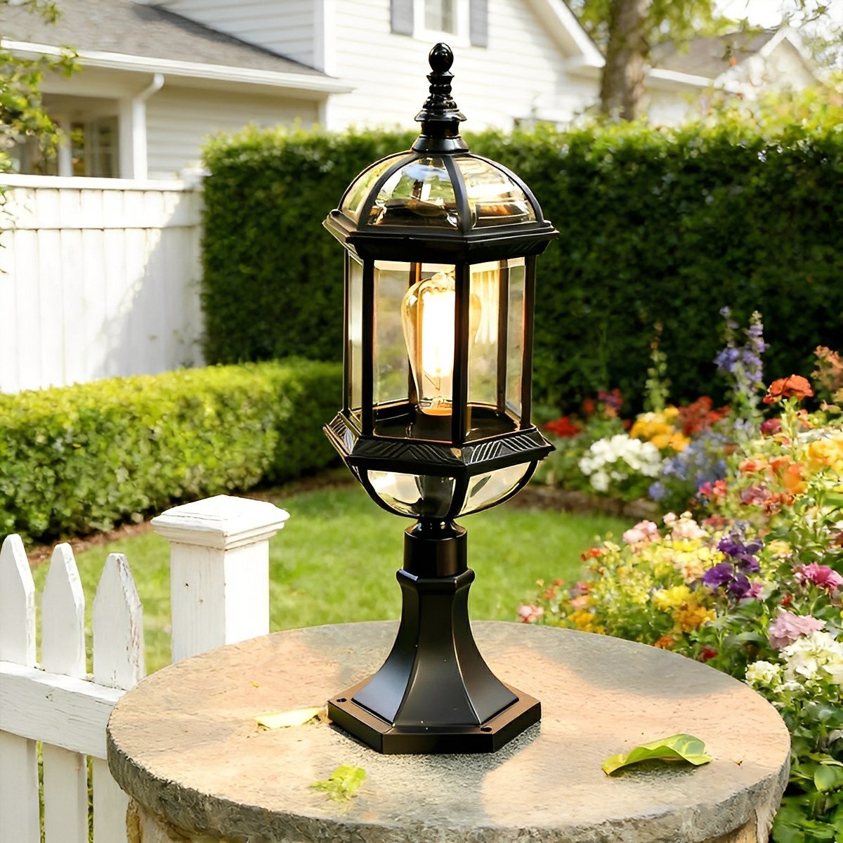 Nordic Vintage Waterproof LED Outdoor Post Lights - Flare Shack