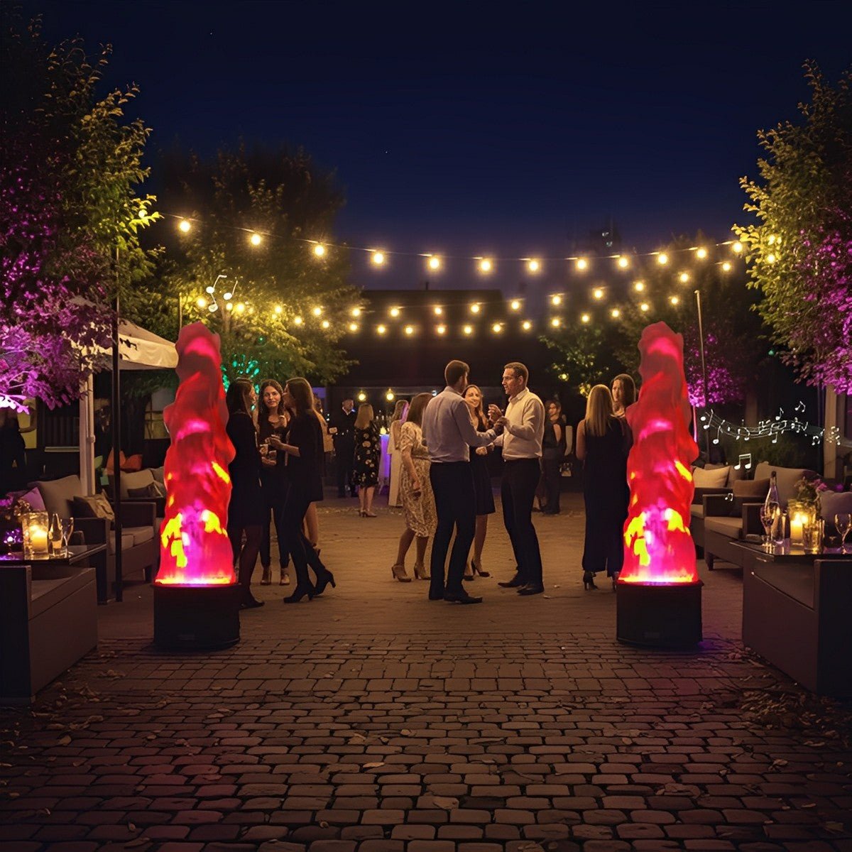 Outdoor Fake LED Flame Light Effects Lighting Christmas Bonfire Party Decor - Flare Shack