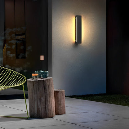 Outdoor Modern Waterproof Long Strip Bright LED Wall Light for Villa Courtyard - Flare Shack