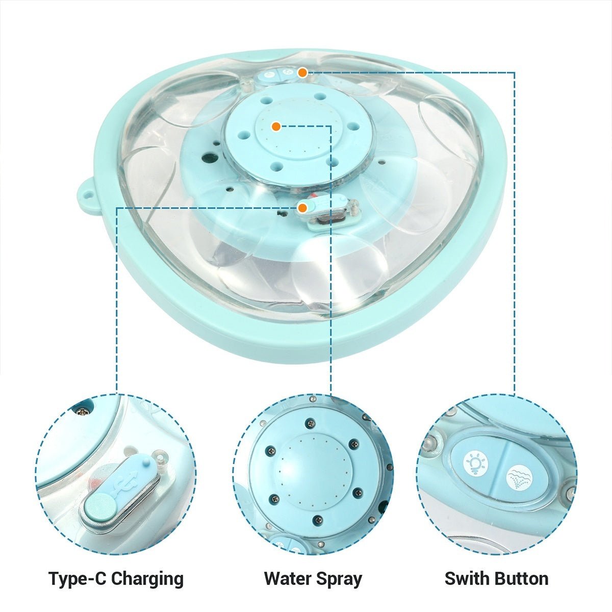Outdoor RGB Floating Fountain Pool Light