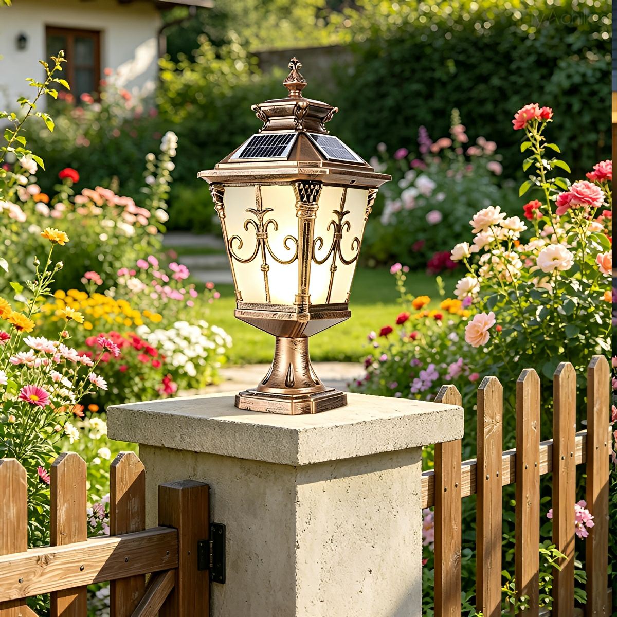 Outdoor Victorian Style Fence Post Lights LED Column Light Pillar - Flare Shack