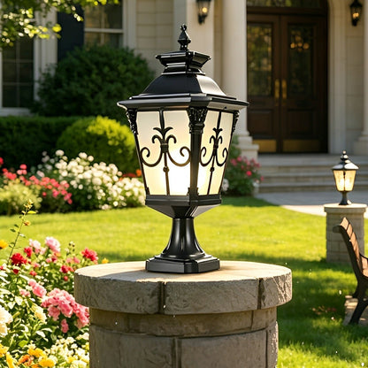 Outdoor Victorian Style Fence Post Lights LED Column Light Pillar - Flare Shack