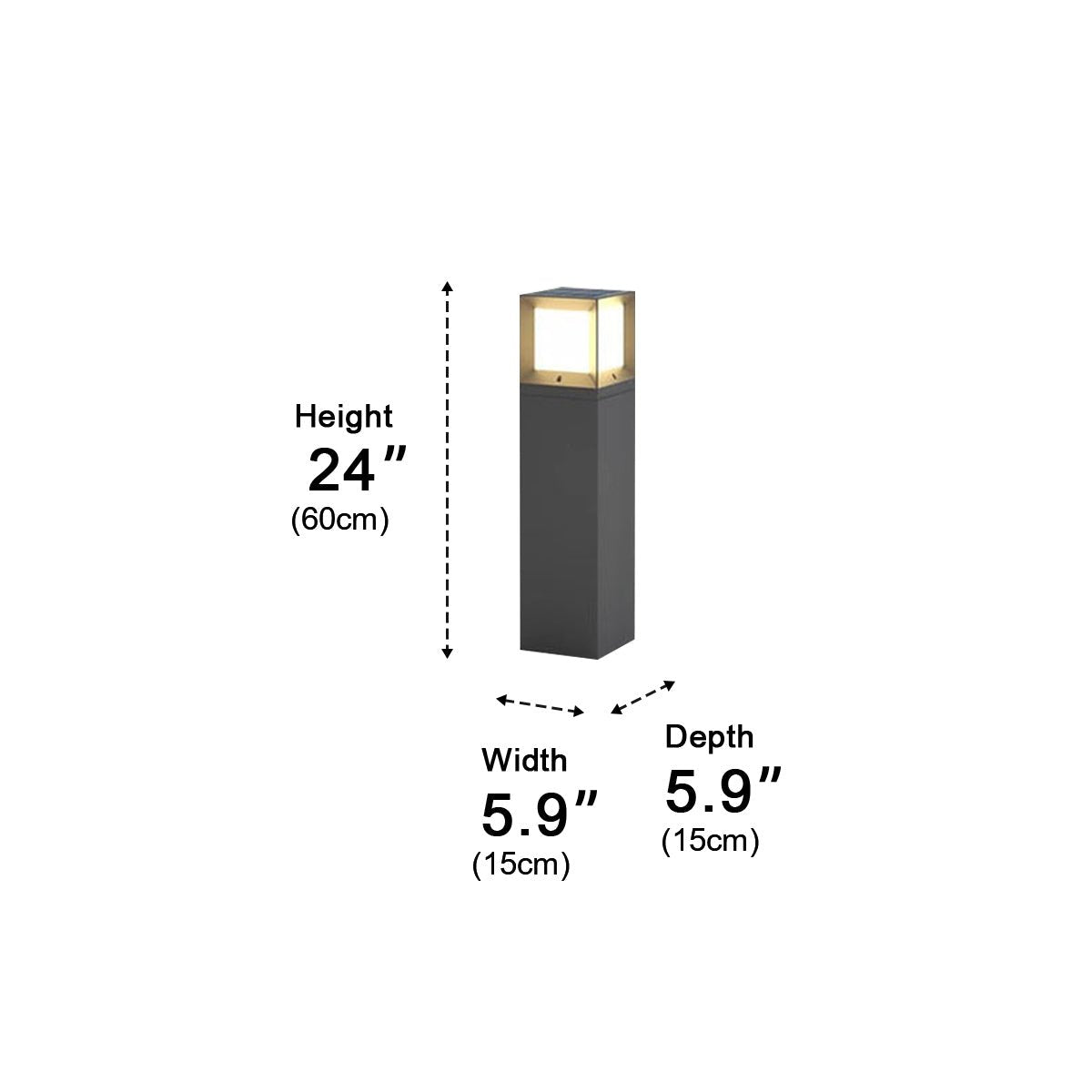 Outdoor Waterproof High Pole Post Lights Pathway Lights