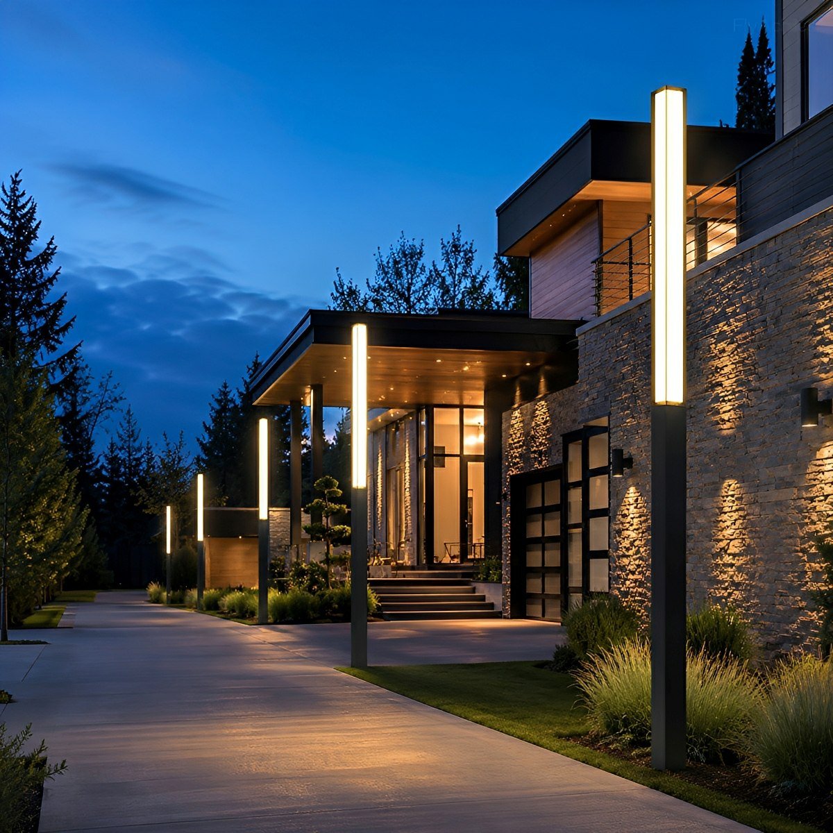 Outdoor Waterproof High Pole Post Lights Pathway Lights - Flare Shack