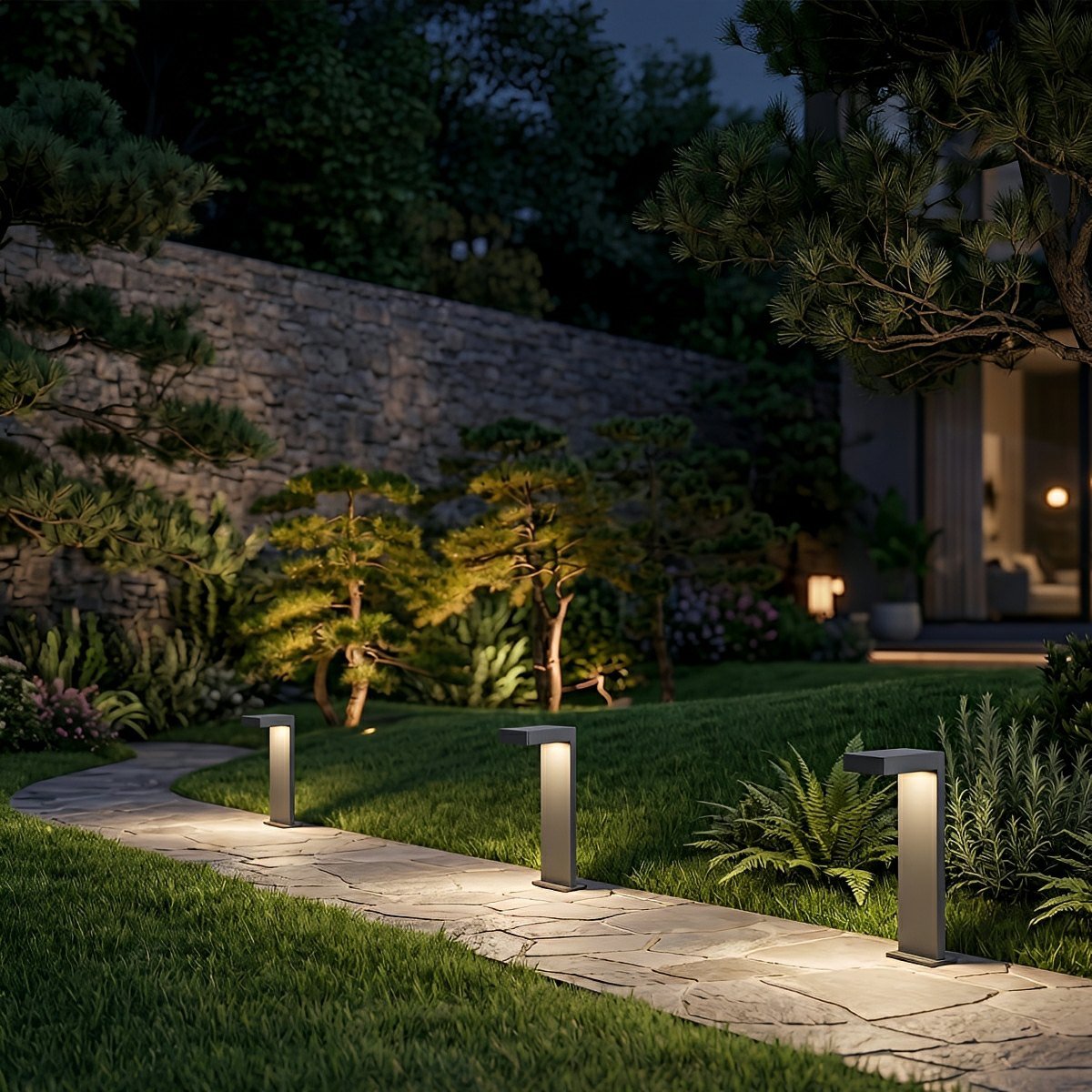 Outdoor Waterproof L-Shaped LED Bollard Light Path Light
