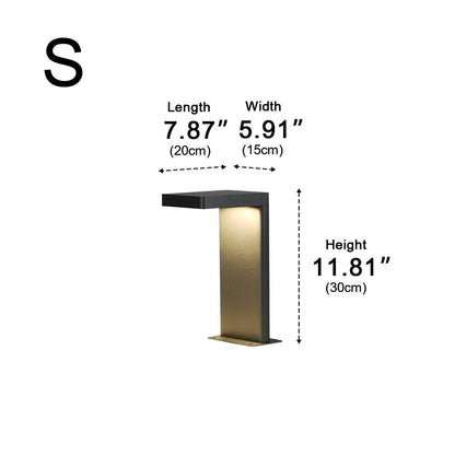 Outdoor Waterproof L-Shaped LED Bollard Light Path Light