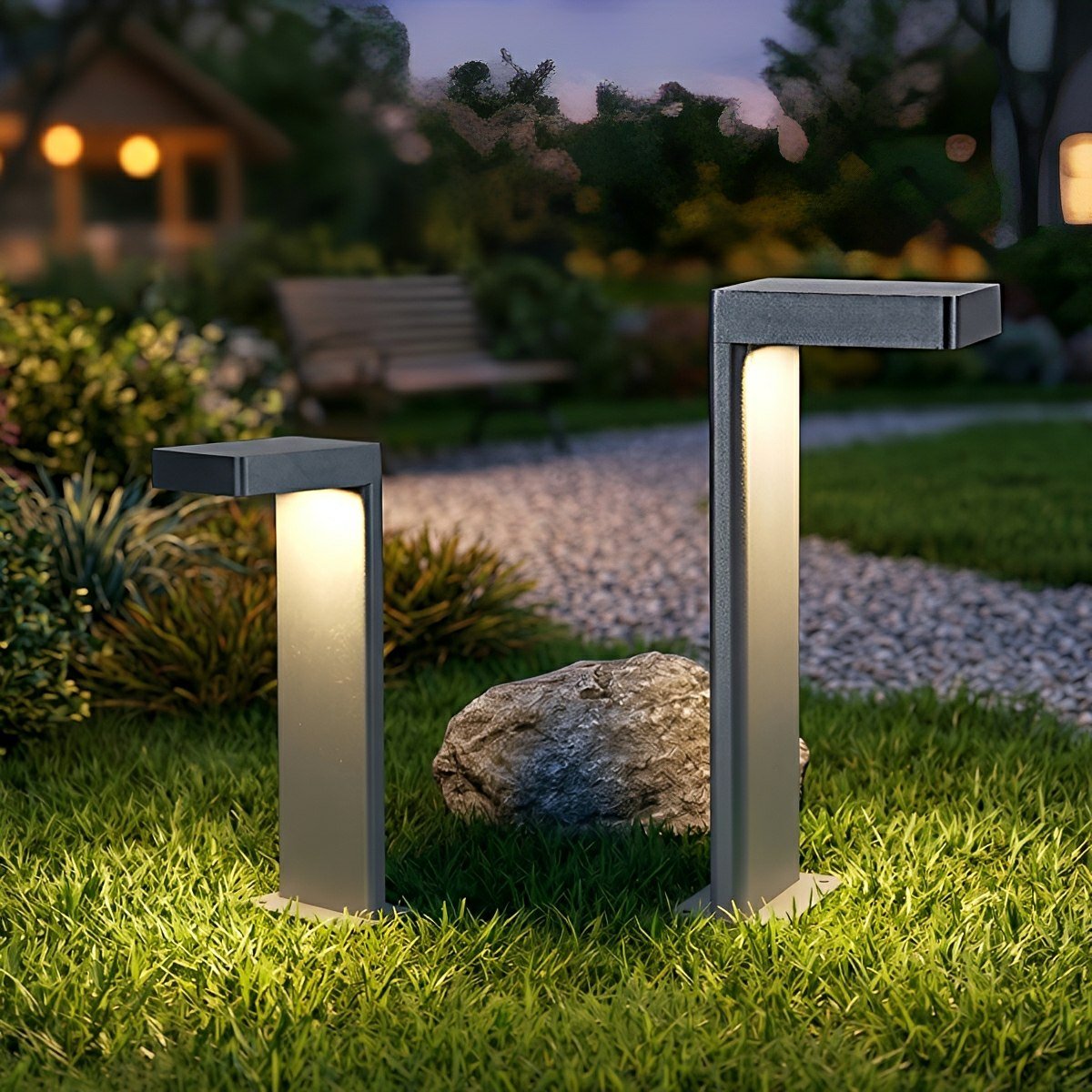 Outdoor Waterproof L-Shaped LED Bollard Light Path Light
