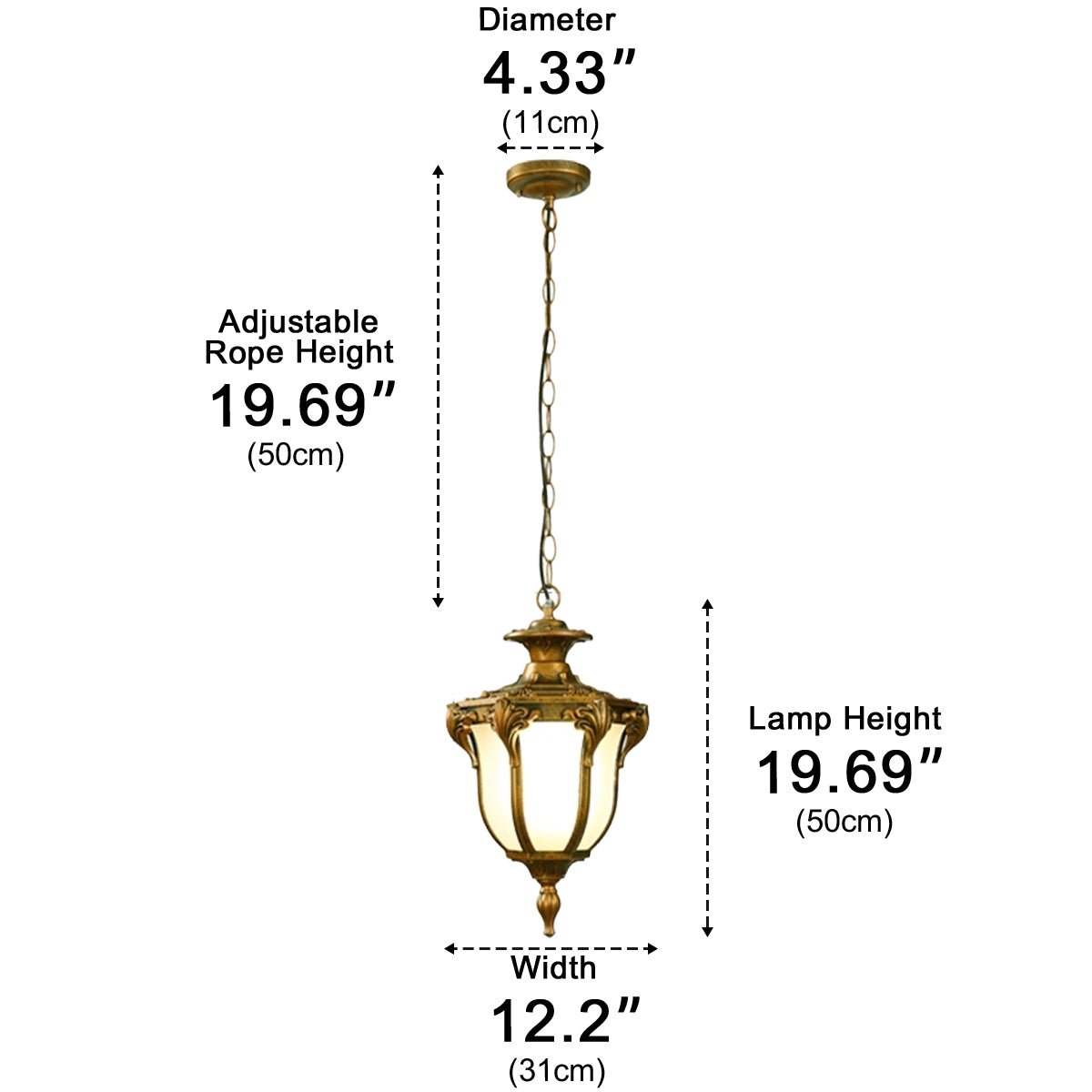 Outdoor Waterproof LED Ceiling Pendant Lights