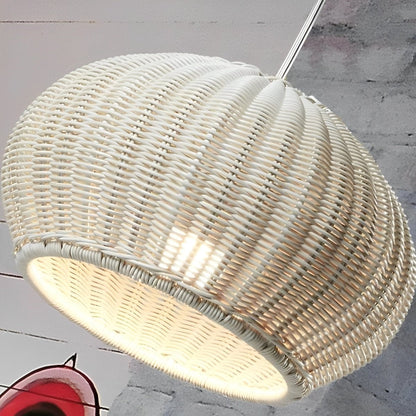 Rustic Woven Boho Rattan Pendant Light Lanterns