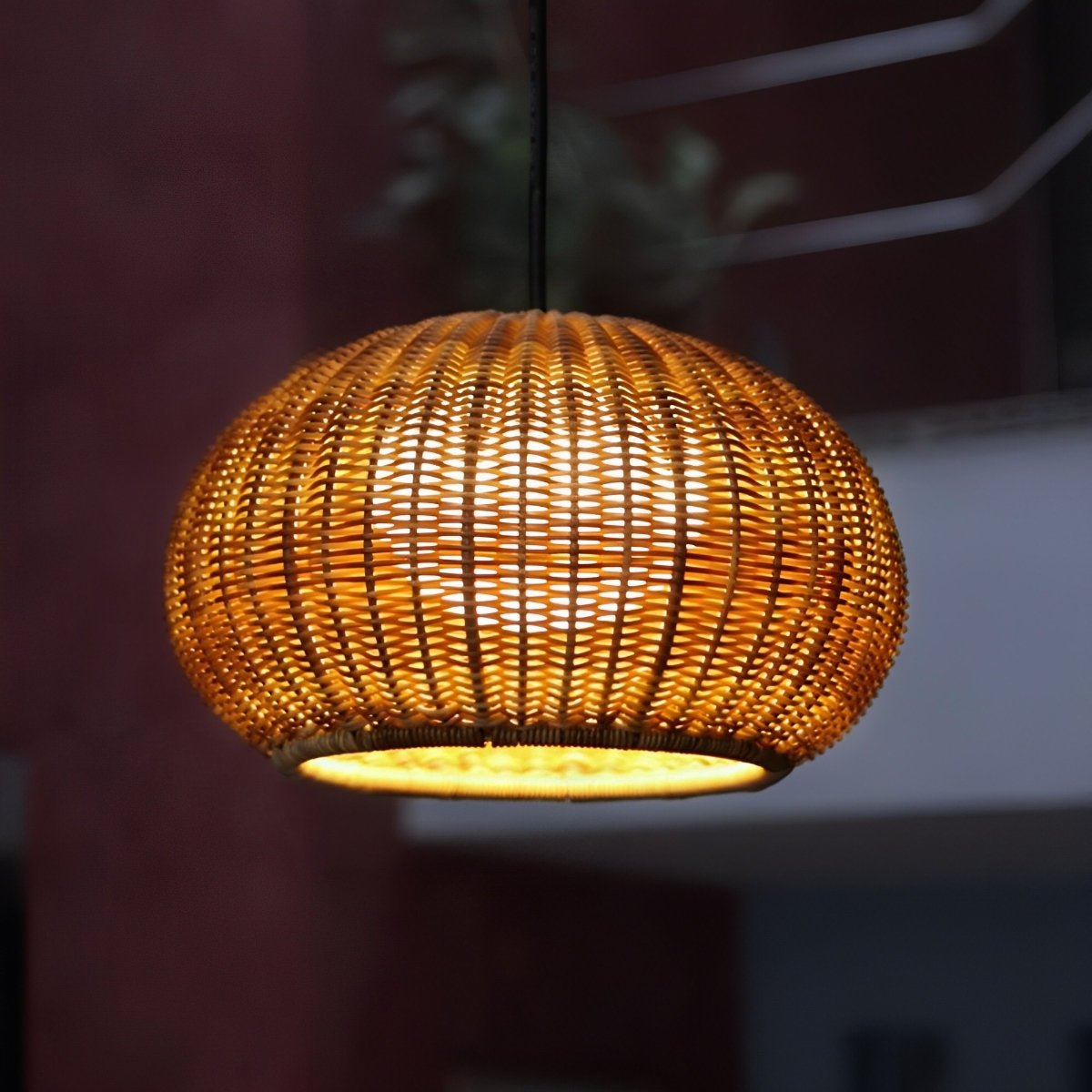 Outdoor Waterproof Oval Rattan Lanterns Pendant Lights - Flare Shack