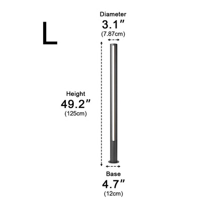 Outdoor Waterproof Cylindrical Pathway Post Bollard Light