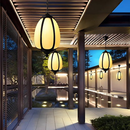 Outdoor Waterproof Pumpkin Pendant Lights Garden Lantern Lamp - Flare Shack