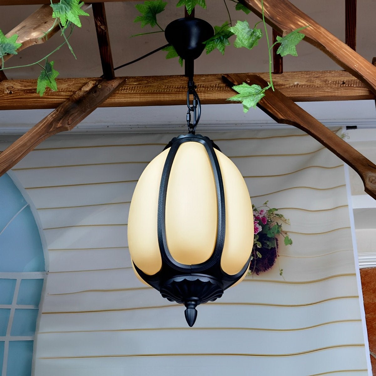 Outdoor Waterproof Pumpkin Pendant Lights Garden Lantern Lamp - Flare Shack