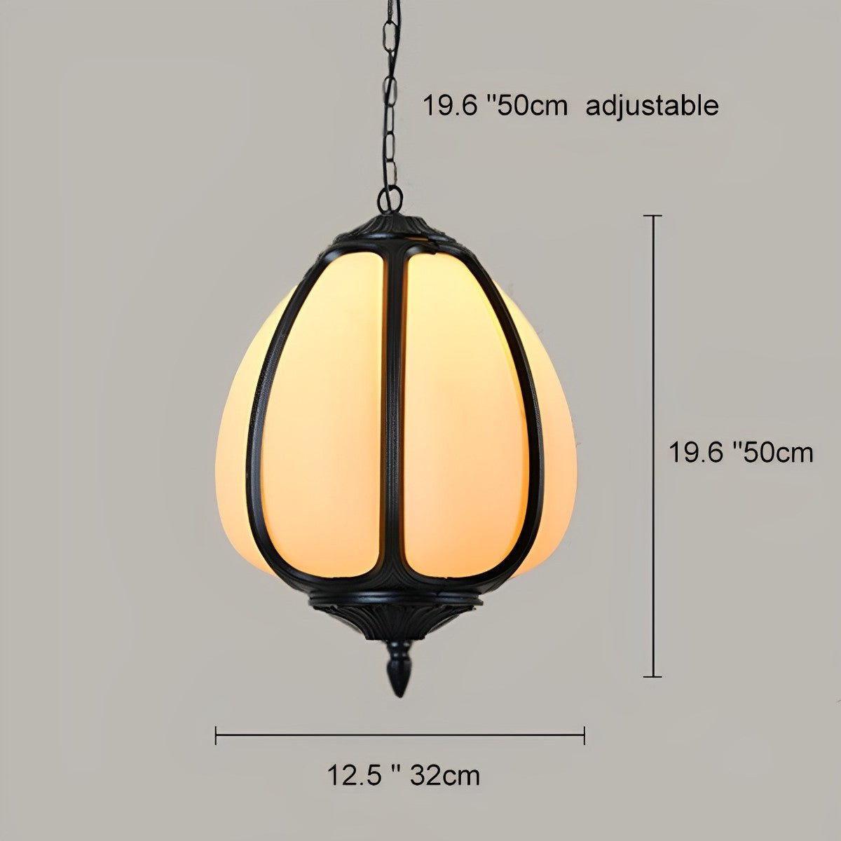 Outdoor Waterproof Pumpkin Pendant Lights Garden Lantern Lamp