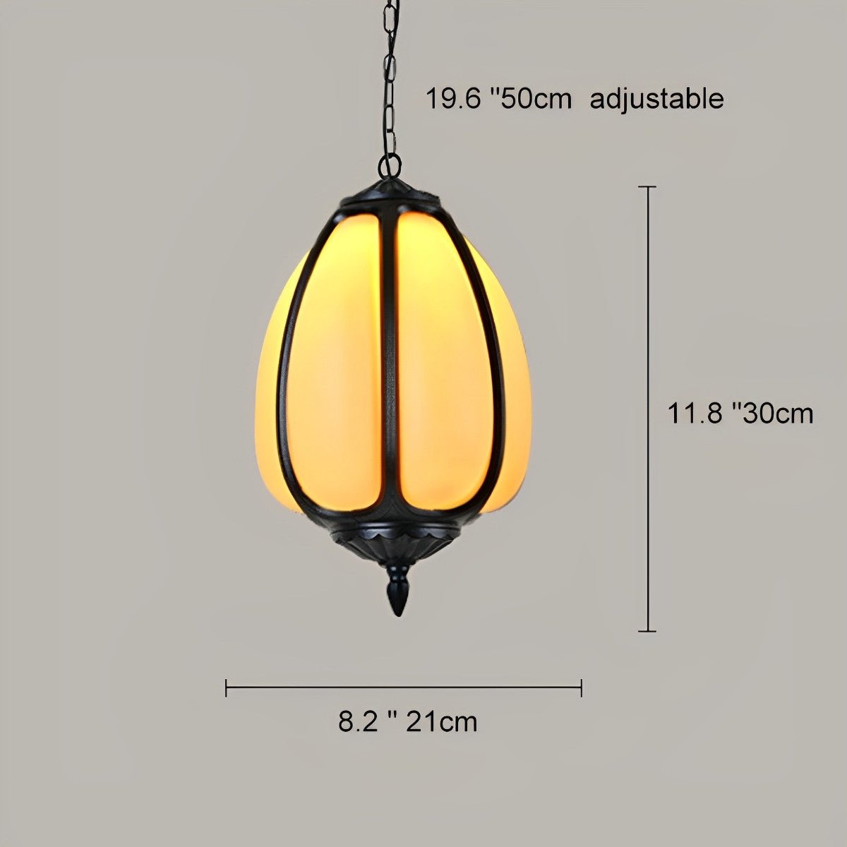 Outdoor Waterproof Pumpkin Pendant Lights Garden Lantern Lamp