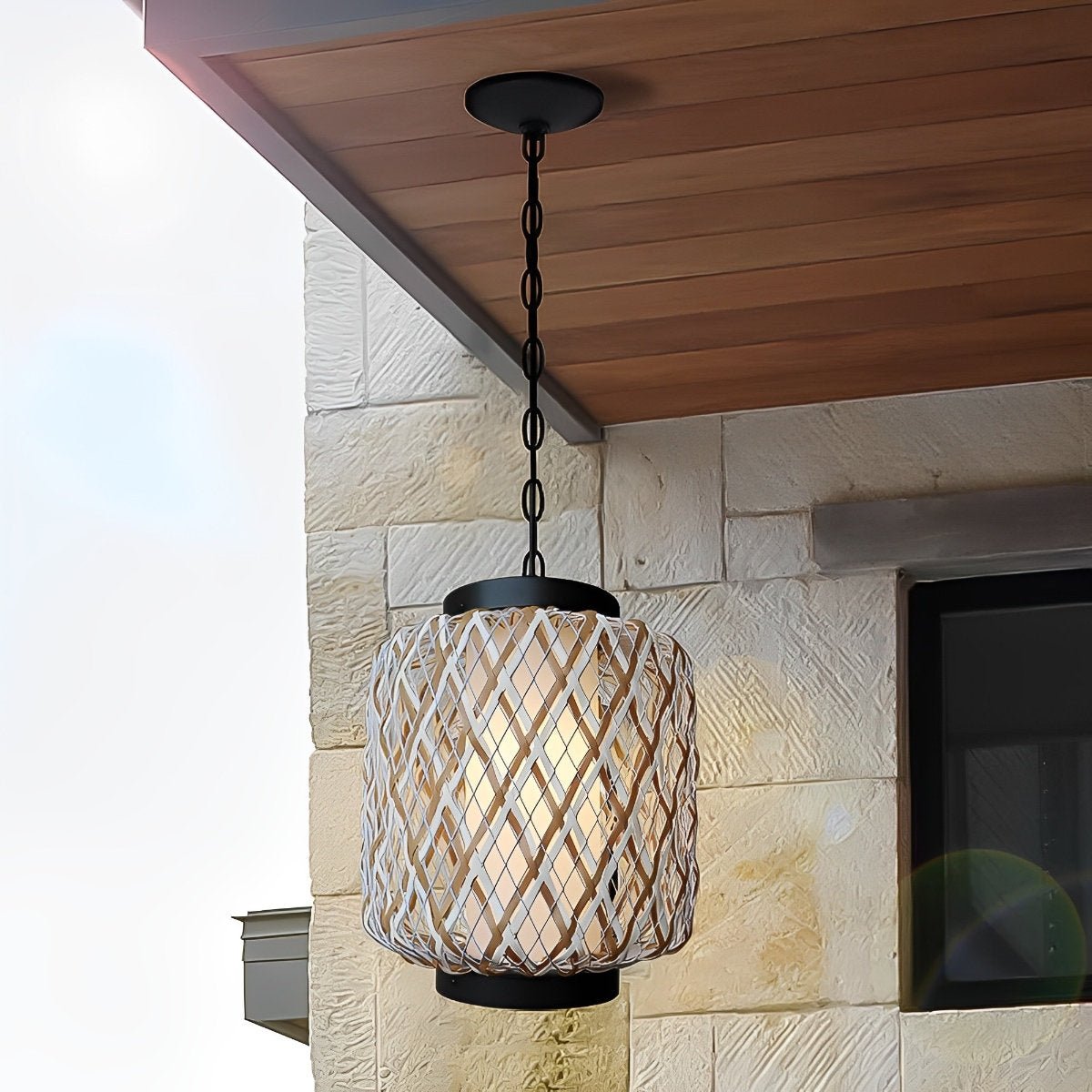 Outdoor Waterproof Rattan Hanging Lanterns Pandent Lights - Flare Shack