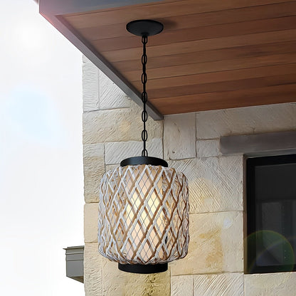 Outdoor Waterproof Rattan Hanging Lanterns Pandent Lights - Flare Shack