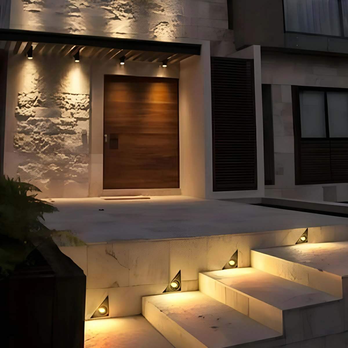 Outdoor Waterproof Recessed Light Stairs Corner LED Wall Lights - Flare Shack