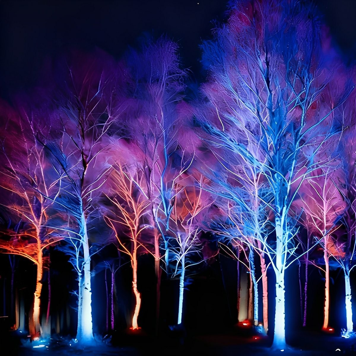 Outdoor Waterproof RGB LED Spot Lights Trees Lights