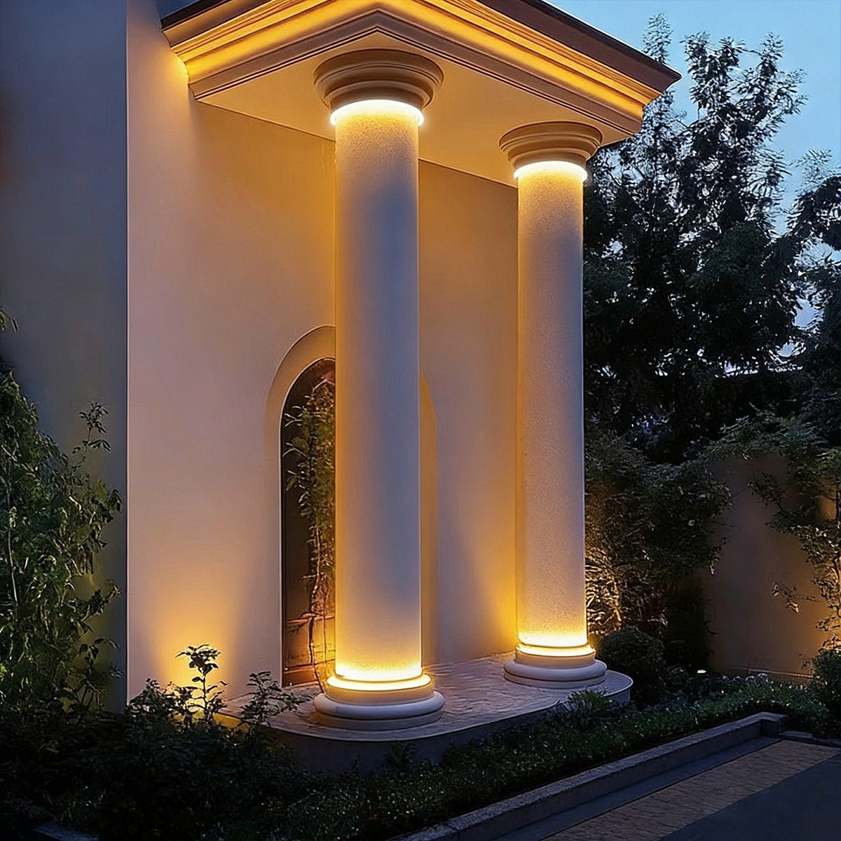 Outdoor Waterproof Ring Round LED Column Tree Light Spot Lights - Flare Shack