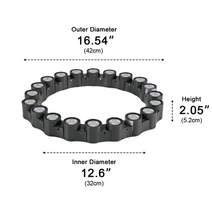 Outdoor Waterproof Ring  Round LED Column Tree Light Spot Lights