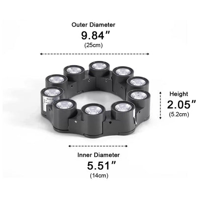Outdoor Waterproof Ring  Round LED Column Tree Light Spot Lights