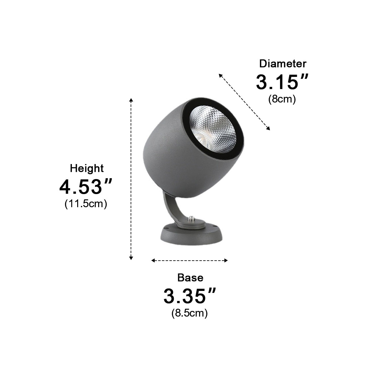Outdoor Waterproof Round COB Spot Lights Trees Lights