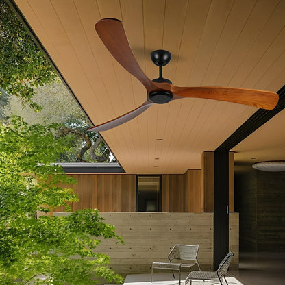 Outdoor Waterproof Wood Reverse Ceiling Fan