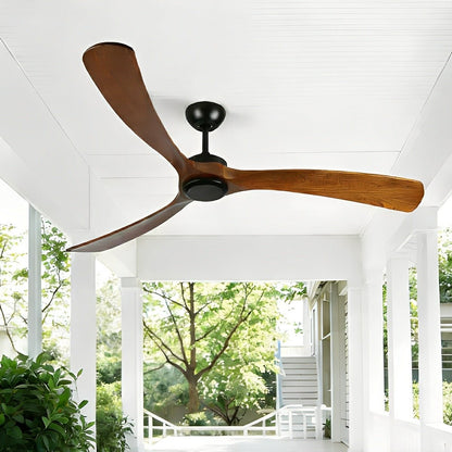 Outdoor Waterproof Wood Reverse Ceiling Fan - Flare Shack