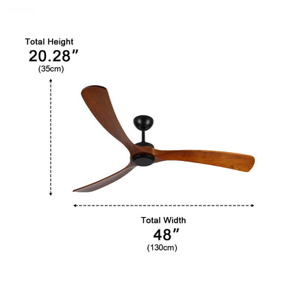 Outdoor Waterproof Wood Reverse Ceiling Fan