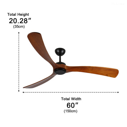 Outdoor Waterproof Wood Reverse Ceiling Fan