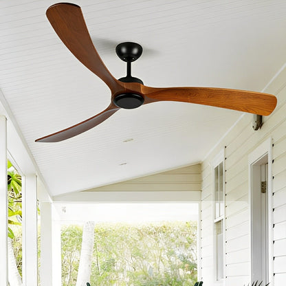 Outdoor Waterproof Wood Reverse Ceiling Fan - Flare Shack