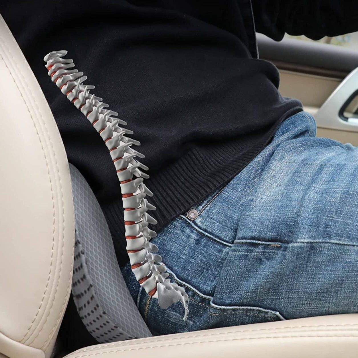 Car Booster Seat Cushion Memory Foam 3.5 Inch Posture
