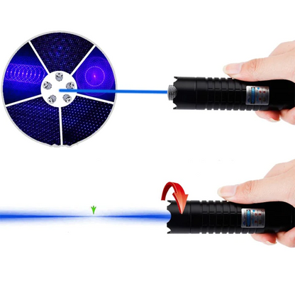 Blue Laser Torch 450Nm Tactical Flashlight Survival Gear
