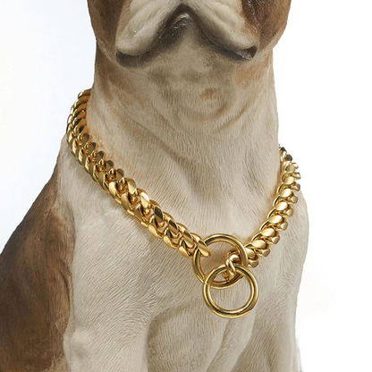 Dog Chain Collar – Heavy Duty Chain, Chew-Resistant, Durable Pet Accessory for Daily Walks Fall 2025 Gift