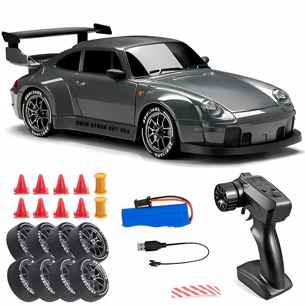 RC Car 4WD LED Lights Retro Drift Master Style High Traction Night Racing Fall 2025 Gift Idea