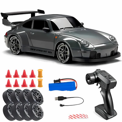 RC Car 4WD LED Lights Retro Drift Master Style High Traction Night Racing Fall 2025 Gift Idea