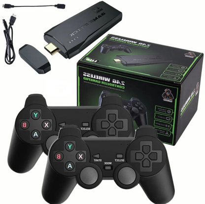 4K TV Game Stick 64GB Retro Gaming Console – TikTok Viral Fall 2025, 20,000+ Games, Includes 2 Wireless Controllers