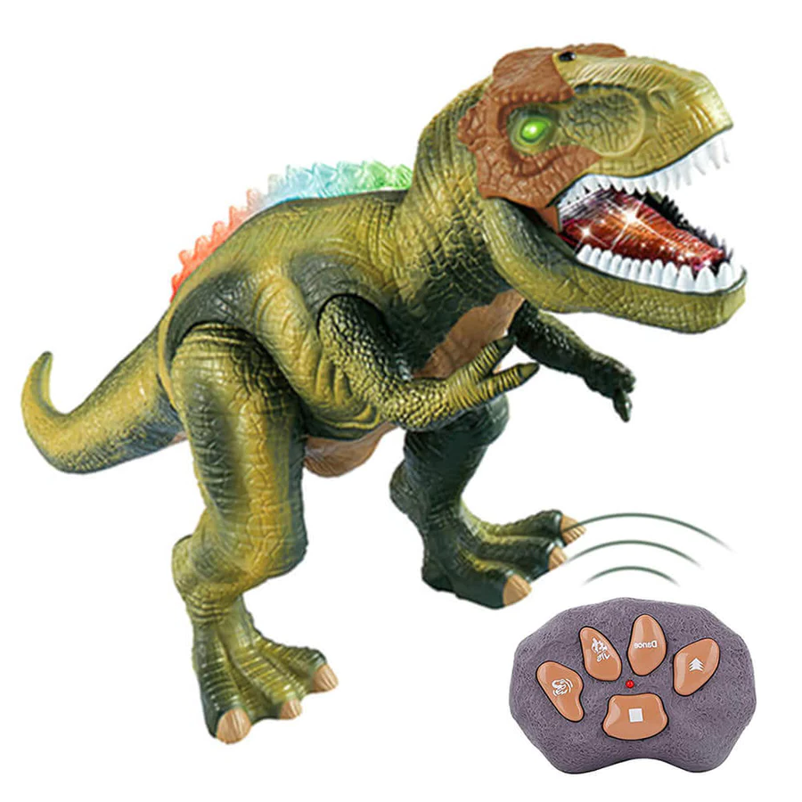 Remote Control T Rex Dinosaur LED Light Up Walking Roaring Toy For Kids Fall 2025 Gift