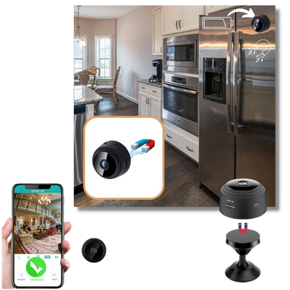 Mini Wireless Security Camera Magnetic Mount Indoor WiFi Camera Fall 2025 Night Vision Motion Alerts