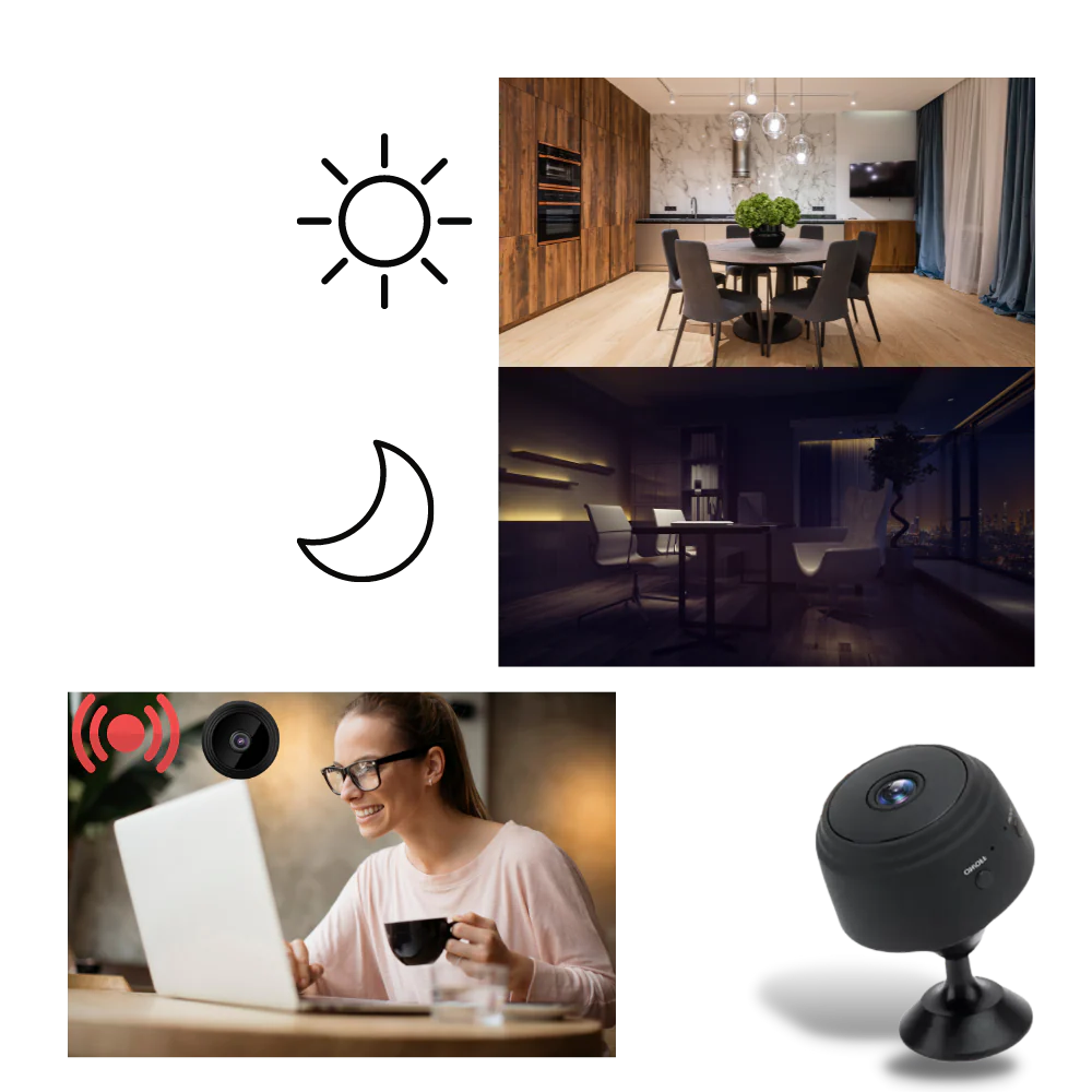 Mini Wireless Security Camera Magnetic Mount Indoor WiFi Camera Fall 2025 Night Vision Motion Alerts