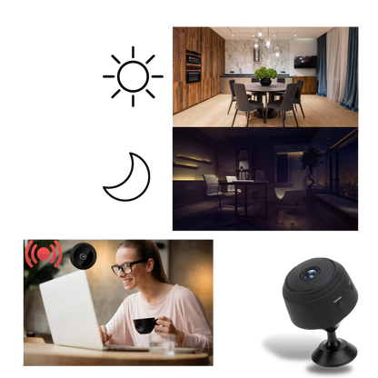 Mini Wireless Security Camera Magnetic Mount Indoor WiFi Camera Fall 2025 Night Vision Motion Alerts