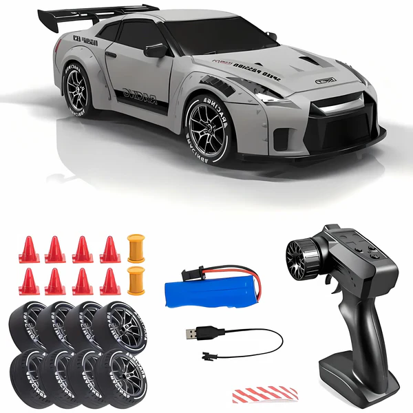 RC Car 4WD LED Lights Retro Drift Master Style High Traction Night Racing Fall 2025 Gift Idea
