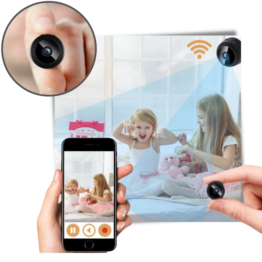 Mini Wireless Security Camera Magnetic Mount Indoor WiFi Camera Fall 2025 Night Vision Motion Alerts