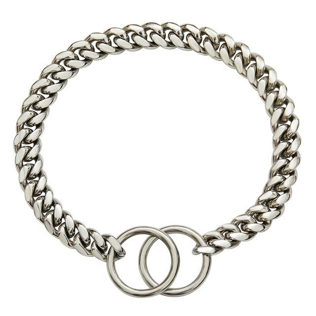 Dog Chain Collar – Heavy Duty Chain, Chew-Resistant, Durable Pet Accessory for Daily Walks Fall 2025 Gift